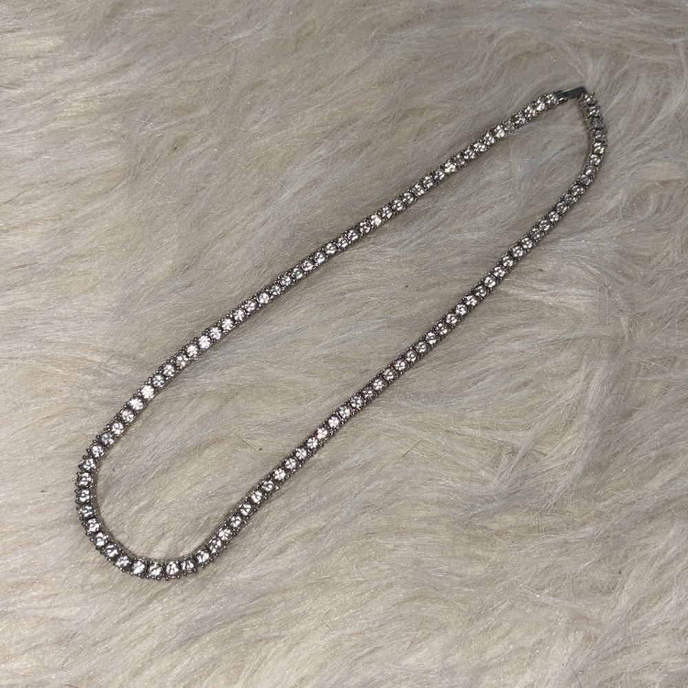 Silver Crystal Necklace